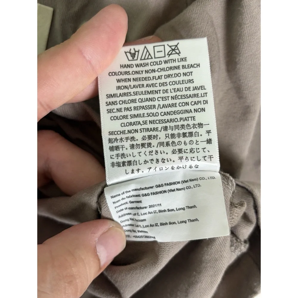 Fear of God Essentials Kids Fleece Crewneck, Desert Taupe, Size 2/3